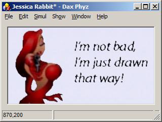 Dax Phyz Jessica Rabbit scene
