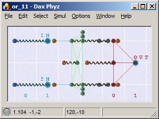 Dax Phyz mechanical logic OR gate scene